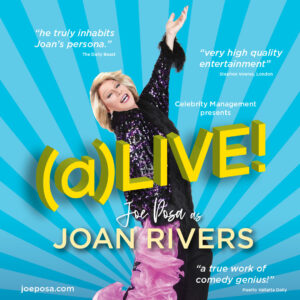 Joe Posa as Joan Rivers (a) LIVE @ Waterfront Playhouse
